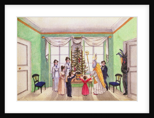 Krampus and St. Nicholas from the journal of Carl Baumann written 1813-25 by Franz Paumgarrten