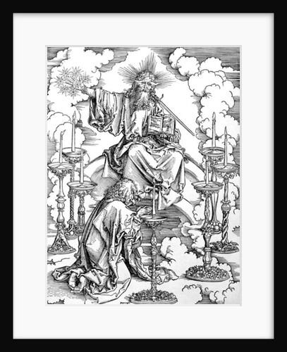 The Vision of The Seven Candlesticks from the 'Apocalypse' or 'The Revelations of St. John the Divine', pub. 1498 by Albrecht Dürer or Duerer