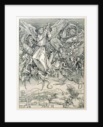 St. Michael Battling with the Dragon by Albrecht Dürer or Duerer