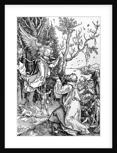 Joachim and the Angel from the 'Life of the Virgin' series, pub. 1511 by Albrecht Dürer or Duerer