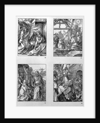 The 'Small Passion' series: The Annunciation; The Adoration of the Shepherds; Christ Taking Leave of his Mother; Christ's Entry into Jerusalem by Albrecht Dürer or Duerer