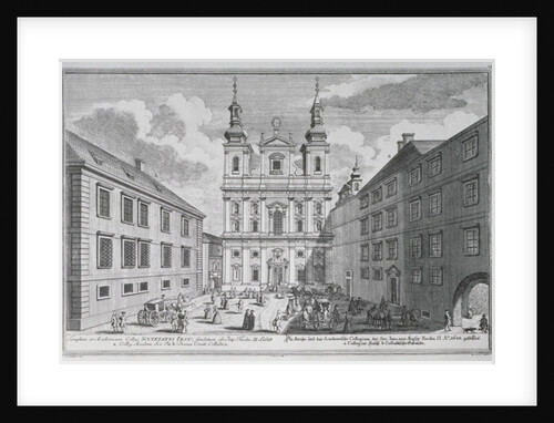 View of the Jesuitenkirche and Dr-Ignaz-Seipal-Platz in Vienna by Salomon Kleiner