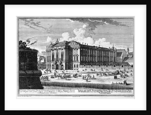 View of the Trautson Palace by Salomon Kleiner