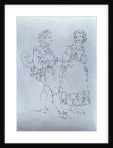 Costume designs for Figaro and Susanna from the opera 'The Marriage of Figaro' by Wolfgang Amadeus Mozart by Austrian School