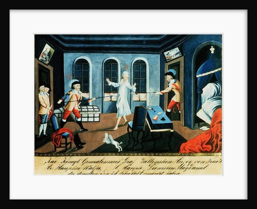 The assassination of Albrecht von Wallenstein at Eger by a force of Irish and Scottish officers under the command of General Butler, 1634 by Austrian School