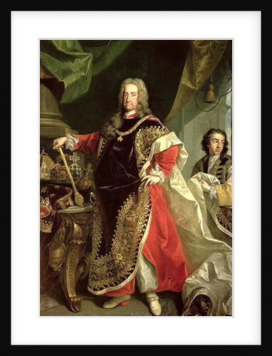 Charles VI, Holy Roman Emperor wearing the robes of the Order of the Golden Fleece by Johann-Gottfried Auerbach