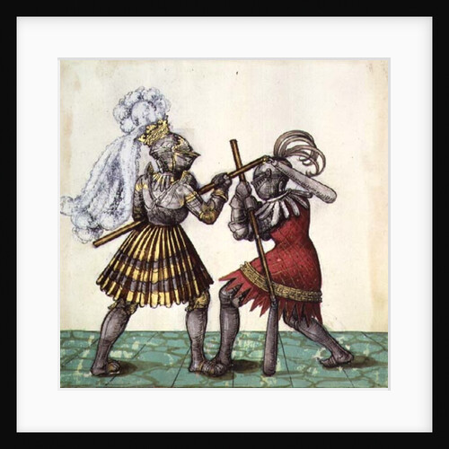 Fol.83 Emperor Maximilian I of Germany engaged in man-to-man combat by German School