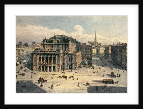 Vienna State Opera House, c.1869 by Rudolph von Alt