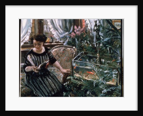 Woman by a Goldfish Tank, 1911 by Lovis (1858-1925) Corinth