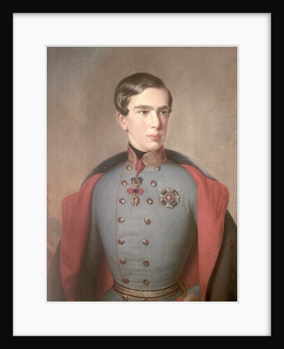 Portrait of Emperor Franz Joseph of Austria aged 20, 1850 by C. Lemmermayer
