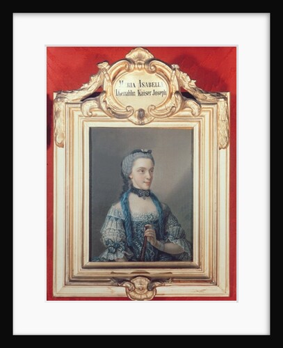 Maria Isabella of Parma, first wife of Joseph II Holy Roman Emperor 1762 by Jean-Etienne Liotard