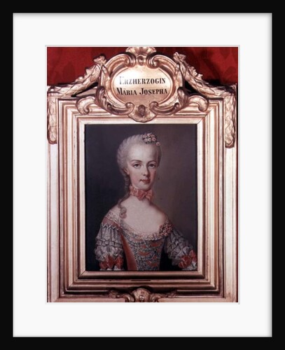 Archduchess Maria Josepha daughter of Francis I and Empress Maria Theresa of Austria, 1762 by Jean-Etienne Liotard