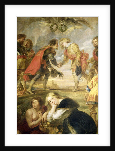 The Meeting of Ferdinand II and his son the Cardinal Infante Ferdinand before the battle of Nordlingen in 1634, 1634-35 by Peter Paul Rubens