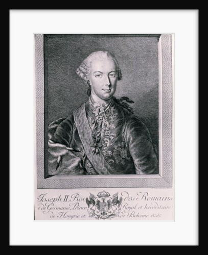 Portrait of Joseph II King of Germany and Holy Roman Emperor, 1763 by Austrian School