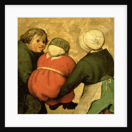 Children's Games: detail of a child carried by two others, 1560 by Pieter the Elder Bruegel