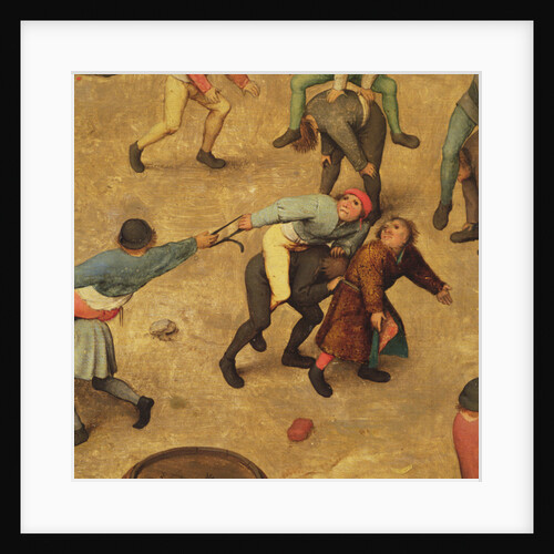 Children's Games: detail of children on piggy-back, 1560 by Pieter the Elder Bruegel