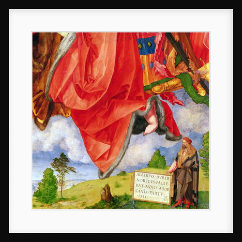 The Landauer Altarpiece, All Saints Day, detail showing self portrait, 1511 by Albrecht Dürer or Duerer