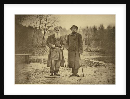 Leo Tolstoy and the author Maxim Gorky by Sophia Andreevna Tolstaya