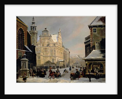 Town Hall, The Hague, 1853 by Carel Jacobus Behr