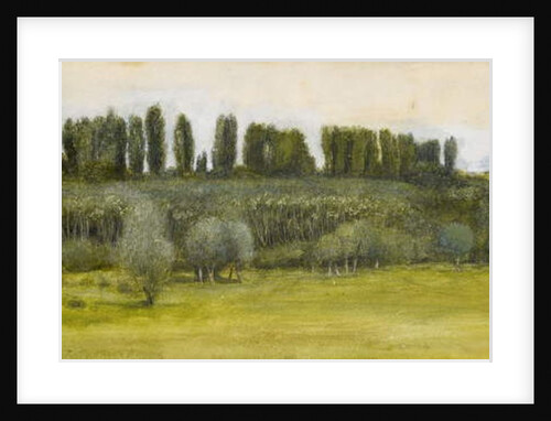 Landscape with Willows and Poplars, Study by Edward Coley Burne-Jones