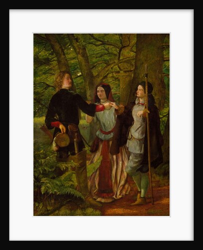 As You Like It - Act IV Scene I - Rosalind Tutoring Orlando in the Ceremony of Marriage or The Mock Marriage of Orlando and Rosalind, 1850 by Walter Howell Deverell