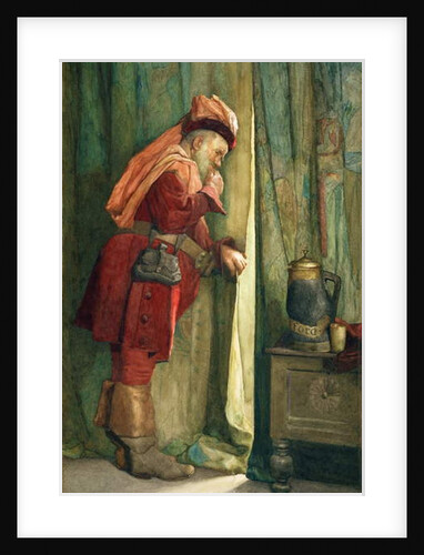 Falstaff 'I will esconce me behind the Arras' by Frederick William Davis