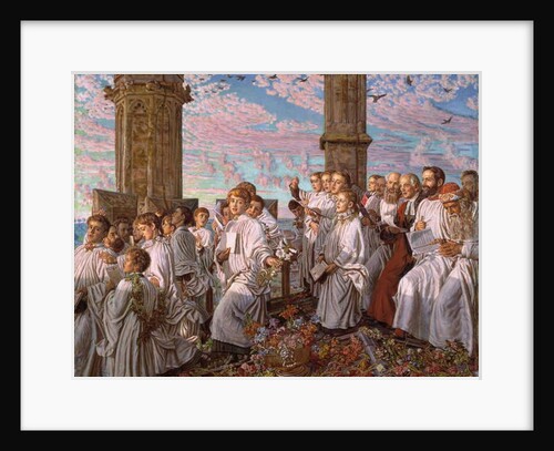 May Morning on Magdalen College Tower, Oxford, Ancient Annual Ceremony, 1893 by William Holman Hunt