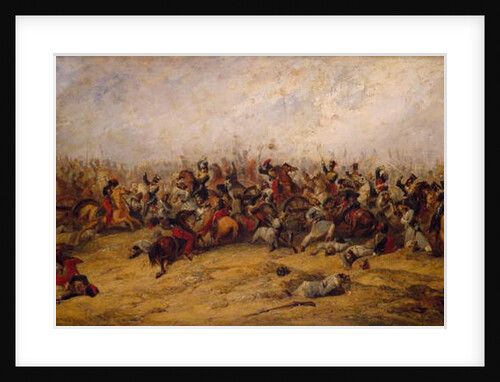 The Conflict at the Guns, Balaclava, 1854 by George Jones