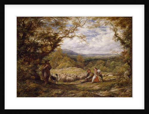 The Sheep Drive, 1863 by John Linnell