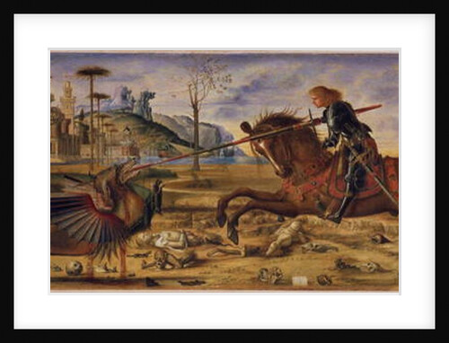 After Carpaccio - St George And The Dragon, 1885 by Charles Fairfax Murray
