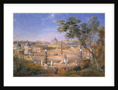 A View of Modern Rome During the Carnival, 1838 by Samuel Palmer