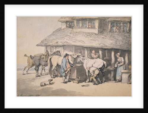 At the Forge, 1790 by Thomas Rowlandson