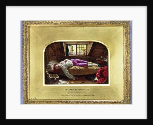 The Death of Chatterton, 1856 by Henry Wallis