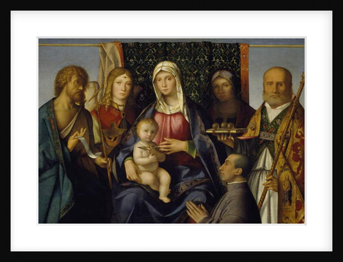 Virgin and Child with Saints and a Donor, 1505-1515 by Boccaccio Boccaccino