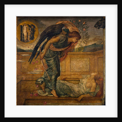 Cupid and Psyche - Palace Green Murals - Cupid Finding Psyche Asleep by a Fountain, 1881 by Edward Coley Burne-Jones
