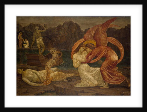 Cupid and Psyche - Palace Green Murals - Psyche receiving the Casket from Proserpine, 1881 by Edward Coley Burne-Jones