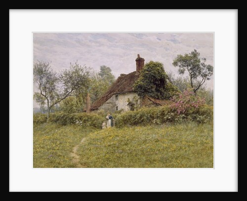 Old Cottages at Pinner, 1895 by English School