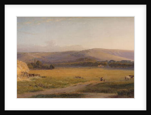 South Downs Pastures, 1867 by Henry George Hine