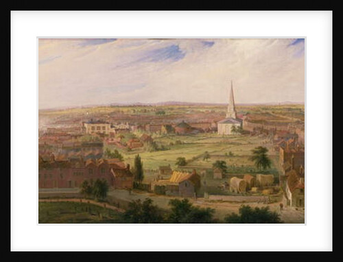 Birmingham from the Dome of St. Philip's Church, 1821 by Samuel Lines