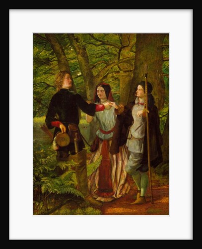 As You Like It - Act IV Scene I - Rosalind Tutoring Orlando in the Ceremony of Marriage or The Mock Marriage of Orlando and Rosalind, 1850 by Walter Howell Deverell