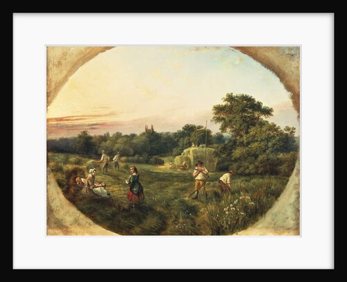 Haymaking in Matthew's Field, Handsworth, 1859 by William Ellis