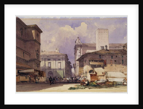 Via dell'Independenza with the Palazzo Comunale, Bologna, 1892 by William Callow