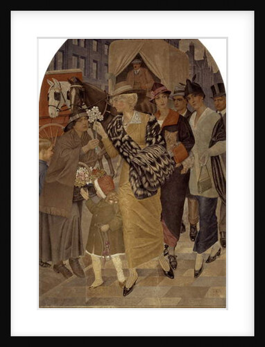 Corporation Street, Birmingham in March 1914 by Joseph Edward Southall