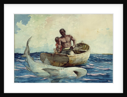 Shark Fishing, 1885 by Winslow Homer