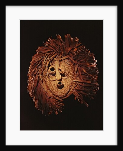 A Seneca mask used in winter rites by American School