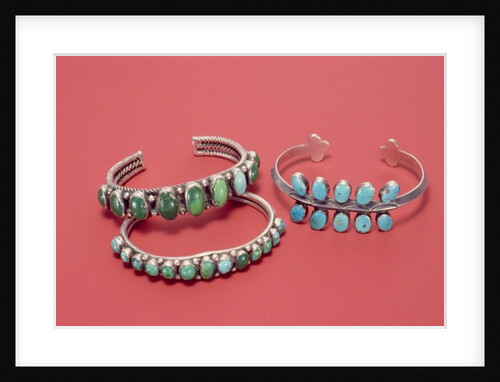 Navajo bracelets by American School