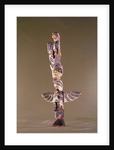 Tinglit Bird Clan totem pole by American School