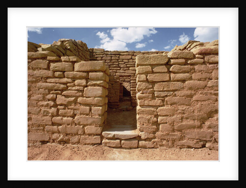 Remains of Pueblo Indian dwellings, built 11th-14th century by Anonymous