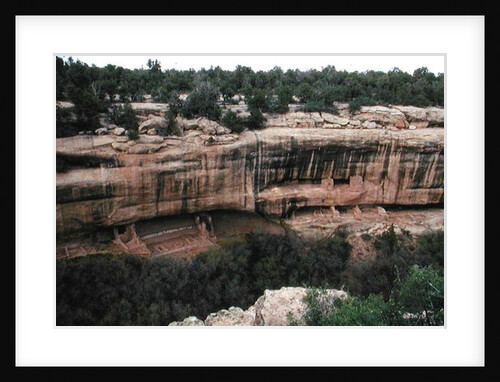 Remains of Pueblo Indian cliff dwellings, built 11th-14th century by Anonymous