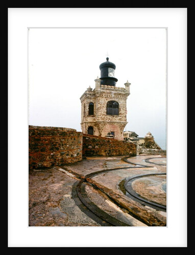 View of battlements and lighthouse by Anonymous